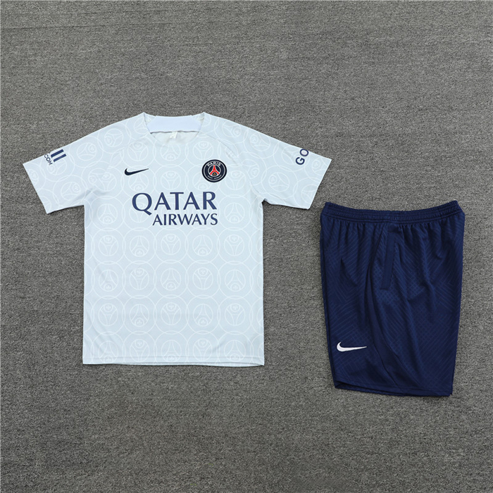 Chandal del Paris Saint-Germain Manga Corta 2022-2023 Gris - Pantalon Corto